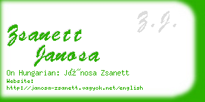 zsanett janosa business card